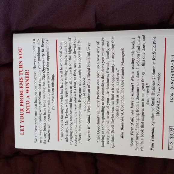 The Opportunity In Every Problem By Scott L. Taylor Paperback Book - Picture 2 of 2